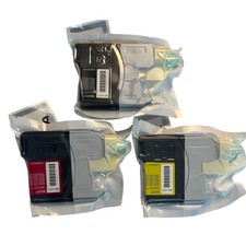 Brother LC61 Ink Cartridges Set of 3 Black LC61BK Magenta LC61M Yellow LC61Y OEM picture