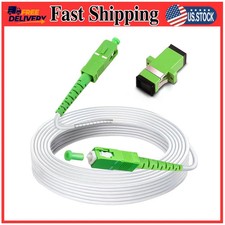 30ft SC/APC to SC/APC Armored Single Mode Fiber Optic Patch Cable 9/125um LSZH picture
