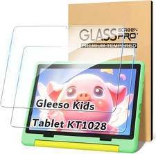 2 Pack Screen Protector for Gleeso KT1028 Kids Tablet 10.1 inch, 9H Tempered Gla picture