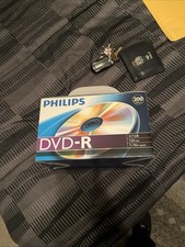 200 PHILIPS Blank white Ink Jet Hub Printable 16X DVD-R DVDR  4.7GB Media Disc picture