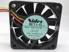 1PCS Genuine Nidec 6015 D06R-24TH 16B 24V 0.10A Three-Wire Inverter Cooling Fan picture