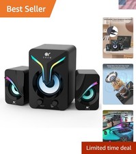 Immersive 2.1 Speaker System with RGB Lighting – Perfect for Gaming & Music picture