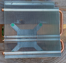 CPU Heatsink Cooler Aluminum & Copper w/ Copper Heatpipes, Silver/Copper picture