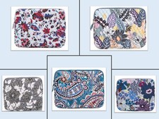 Vera Bradley Laptop 13 in or Larger Tablet Sleeve Case Choice Travel School Zip picture
