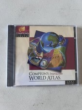 Compton's Interactive World Atlas Software CD-ROM 1997 Edition Sealed picture