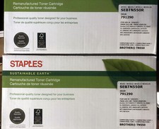2 X Staples Store Brand SEBTN550R Toner Catridges To Replace Brother TN550 picture