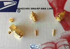 1x SMA or RP-SMA MALE or FEMALE Straight or Angled RG402 RG405 RF Coax Connector picture