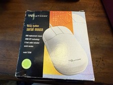 VTG IBM Replacement Mouse Tech Solutions TS29B 3 Button Serial Mouse 1998 picture