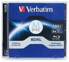 1-Piece Verbatim M-DISC 100GB 1000-Year Archival TRIPLE LAYER 6X Blu-ray BD-R XL picture