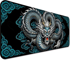 Vintage Japanese Dragon Gaming Desk Mat, XL Extended Mouse Pad | 31.5X11.8 In, X picture
