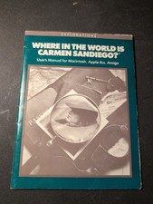Where in World is Carmen San Diego Manual Only Apple Macintosh Amiga 1990 picture