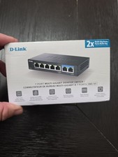 D-Link 7-Port 2.5GB Unmanaged Gaming Switch with 2 x 2.5G, 5 x Black picture