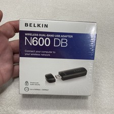 Belkin N600 DB Wireless Dual Band Wi-Fi USB Adapter [SEALED] picture