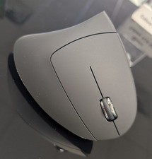 Ergonomic Vertical Wireless Mouse (2.4G) – Reduced Wrist Strain – Black with Red picture