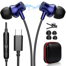 USB Headphone with Mic Magnetic Wired Earbuds for Samsung/iPhone picture
