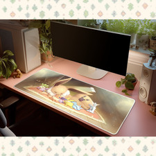 Pokemon Eevee Eeveelutions Sleeping Desk Mat Mouse Pad Cute Anime Gaming picture