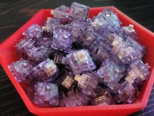 110x Lubed and Filmed Durock Lavender Linear Switches  picture