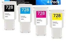 728 Ink Cartridges High Yield Set 300ml (Matte Black/Cyan/Magenta/Yellow) picture