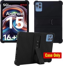 Case for 10.1 inch Android Tablet, Soft Silicone Cover, Black Universal Design picture