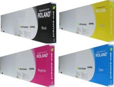 PREMIUM QUALITY ROLAND JX/XC/SP/VP/BN/SJ/RE 220ML INK CARTRIDGES  ECO SOL picture
