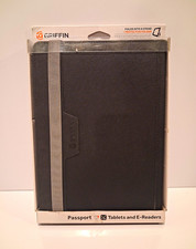 Griffin Passport Folding Folio Synthetic Leather Stand Case, Black picture