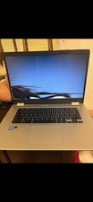 ASUS Silver Laptop Palmrest Keyboard Bezel Top Case w/ Hinges picture