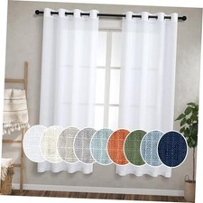 Sheer Curtains 63 Inch Length for Bedroom 2 52
