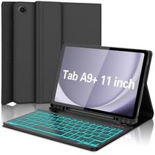 Backlit Keyboard Case for Samsung Galaxy Tab A9 plus 11 Inch 2023, 7 Colors Back picture