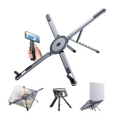 3 in 1 Magnetic Laptop Stand, Foldable Aluminum Holder, 8-Level Adjustable De... picture