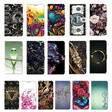 Flower Bird Robot Moon Wallet Cover Case For Huawei Y6 Y5 Pro P Smart Z Nova 9 picture