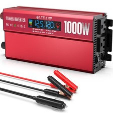 OLTEANP 1000W Power Inverter with LCD Screen Display, 2 AC Outlets, 36W Type-... picture