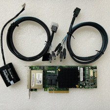 ADAPTEC ASR-78165 4-Port SATA 6Gb/s RAID card Low Bracket +8643 cable &AFM-700CC picture