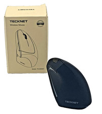 TechNet Black Ergonomic Wireless Mouse MS007  Ultimate Comfort New In Box picture