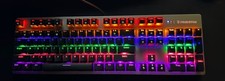Gaming USB Wired Computer Keyboard 15-Zone RGB Illumination IP32 25 Keys Quiet picture