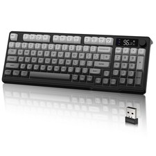 M96 Wireless Low Profile Membrane Gaming Keyboard Smart Display Knob 94 Keys picture