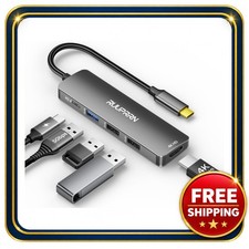 USB C Hub 5-in-1 with HDMI 4K, 90W PD, USB 3.0 and 2 USB 2.0 Ports picture