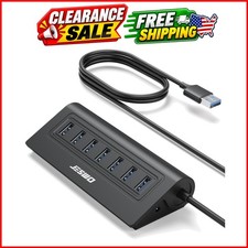 USB Hub 3.0, Aluminum 7 Port USB 3.0 Hub with 3.3Ft Cable, USB Splitter with ... picture