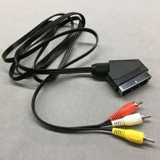 Scart to 3RCA Phono Male Cable Plug Composite AV Audio Video For TV/DVD 1.8m/6ft picture
