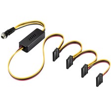 OwlTree DC 12V Female to 4 SATA IDE 5V Hard Drive Power Supply 95 centimeters picture