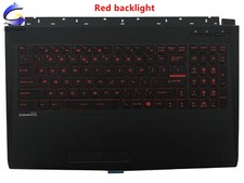 New For MSI GL62 GL62M GL62VR Upper Case Palmrest Cover Keyboard Red Backlight picture