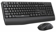 Seenda Bluetooth Keyboard and Mouse for Mac, SKM64-2 Rechargeable Slim Black picture