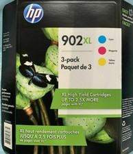 Genuine HP 902XL Color Ink Cartridge C/M/Y for HP Printer-OEM-3PK picture