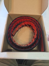 4 Feet Rubber Self Adhesive Floor Cord Cover Black 2in Wide picture