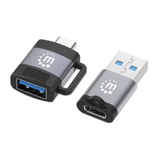 Manhattan 356329 2-Piece Usb-C To Usb-A And Usb-A To Usb-C Adapter Set picture
