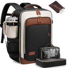 LOVEVOOK 40L Travel Large - 17.3 Inch - - 3 Pcs, H-black-beige-brown picture
