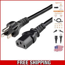 Universal 10-Foot Replacement Power Cord - Safe and Versatile for Electronics picture