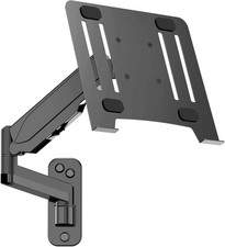Laptop Wall Mount, 2-In-1 Gas Spring Wall Holder with Vented Tray picture