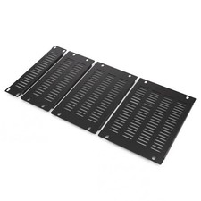1U-4U Slotted Metal Vented Rack Blank Panel Filler Plate for 10In Server Cabinet picture