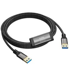 Elecan High Speed USB 3.0 PC to Transfer Cable 6 FT for Windows 6FT, Black picture
