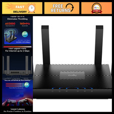 AX3000 Wi-Fi 6 Router, 4-Port Gigabit Mesh, 5-in-1 Modes, High-Speed Internet picture